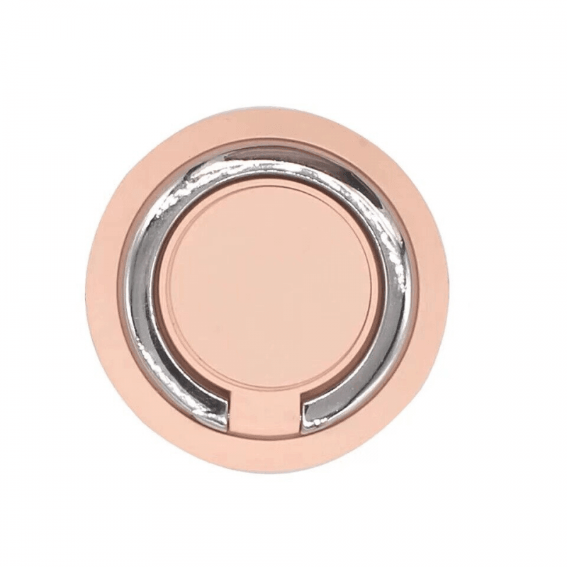 Iring Phone Ring Finger Holder Stand Car Mount Hook For Iphone Ipad Mobile Grip - E- Rose Gold