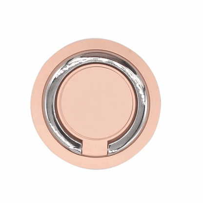 Iring Phone Ring Finger Holder Stand Car Mount Hook For Iphone Ipad Mobile Grip - E- Rose Gold