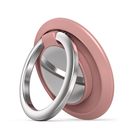 Iring Phone Ring Finger Holder Stand Car Mount Hook For Iphone Ipad Mobile Grip - F- Red