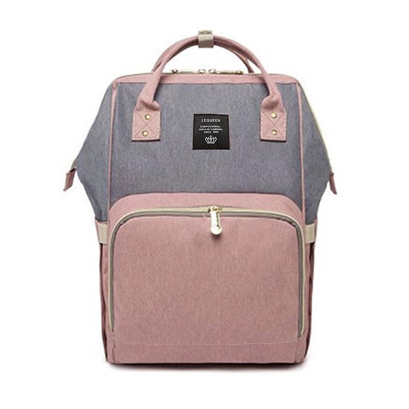 Luxury Multifunctional Diaper Nappy Backpack Maternity Mummy Changing Bag - Wavy Grain