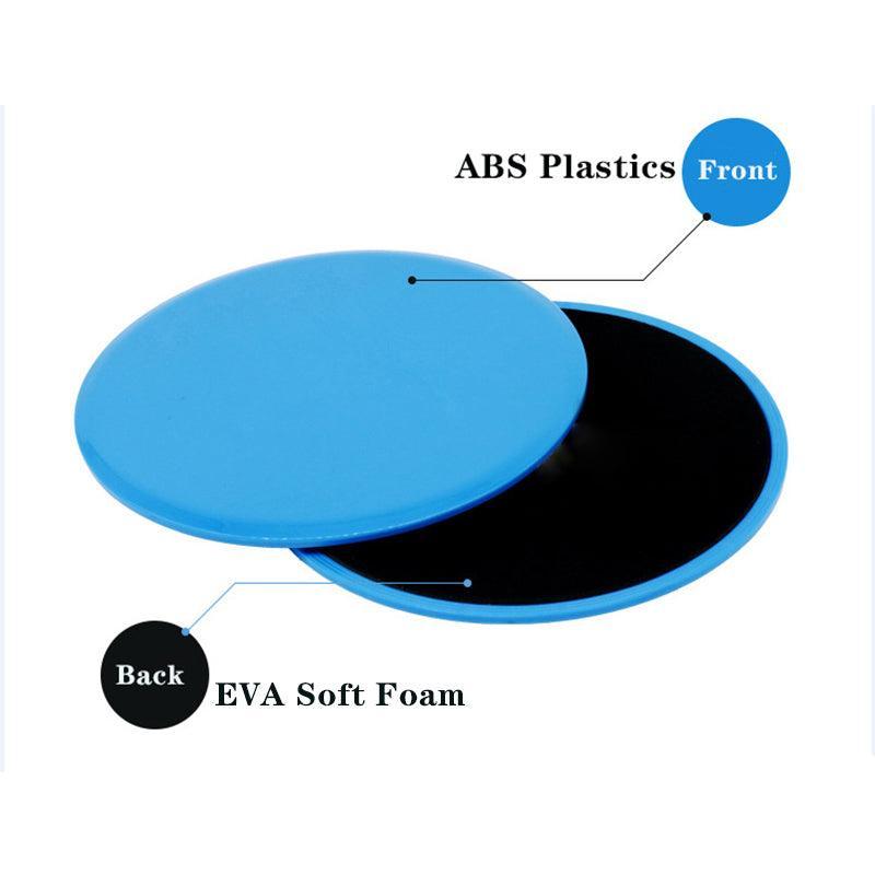 2PCS Core Sliding Discs Fitness Sliders for Home Gym Yoga Gliding Exercise 17cm - Green