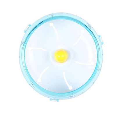Blue Hamster Guinea Pig Running Disc Cage Accessories Running Round Wheel Pet Toys - 14CM