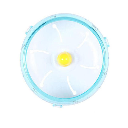 Blue Hamster Guinea Pig Running Disc Cage Accessories Running Round Wheel Pet Toys - 14CM