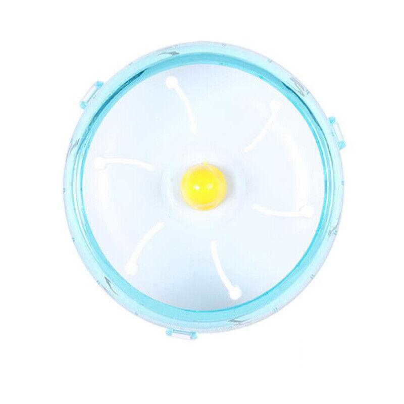 Blue Hamster Guinea Pig Running Disc Cage Accessories Running Round Wheel Pet Toys - 21CM