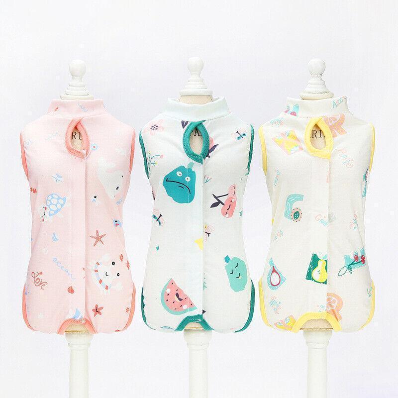 Pet Cat Postoperative Recovery Suit Pet Surgery Clothing Sterilization Weaning Pink - S（ Bust: 33cm Length: 21cm）