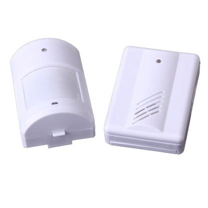 Restaurant Shop Door Entry Wireless Pir Motion Sensor Door Chime Door Bell Alarm - 1 Receiver+2 Sensors