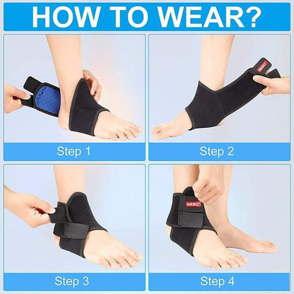 S Size AOLIKES One Pair Ankle Support Brace Wrap with Cushioned Pads - Rose Red- Small* 1 Pair