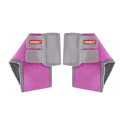 S Size AOLIKES One Pair Ankle Support Brace Wrap with Cushioned Pads - Rose Red- Small* 1 Pair