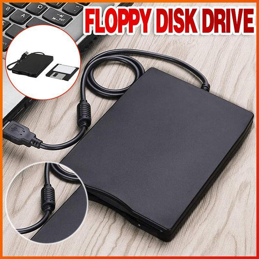 External USB 3.5" Floppy Drive for Windows & Mac - Retro Data Access