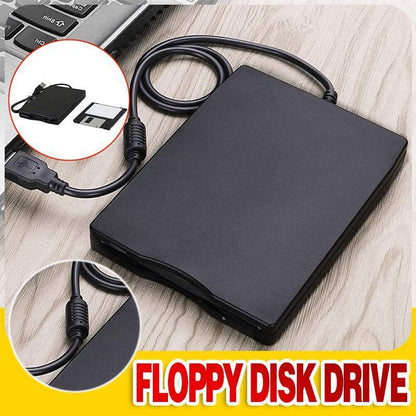 External USB 3.5" Floppy Drive for Windows & Mac - Retro Data Access
