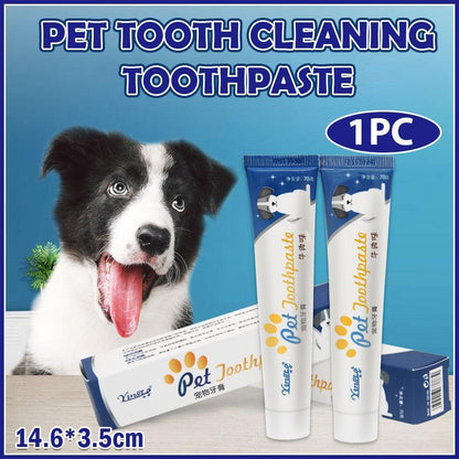 Beef Flavor Edible Pet Dog Cat Toothpaste Teeth Cleaning Care Oral Hygiene