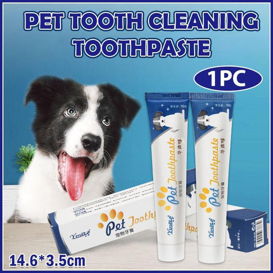 Beef Flavor Edible Pet Dog Cat Toothpaste Teeth Cleaning Care Oral Hygiene