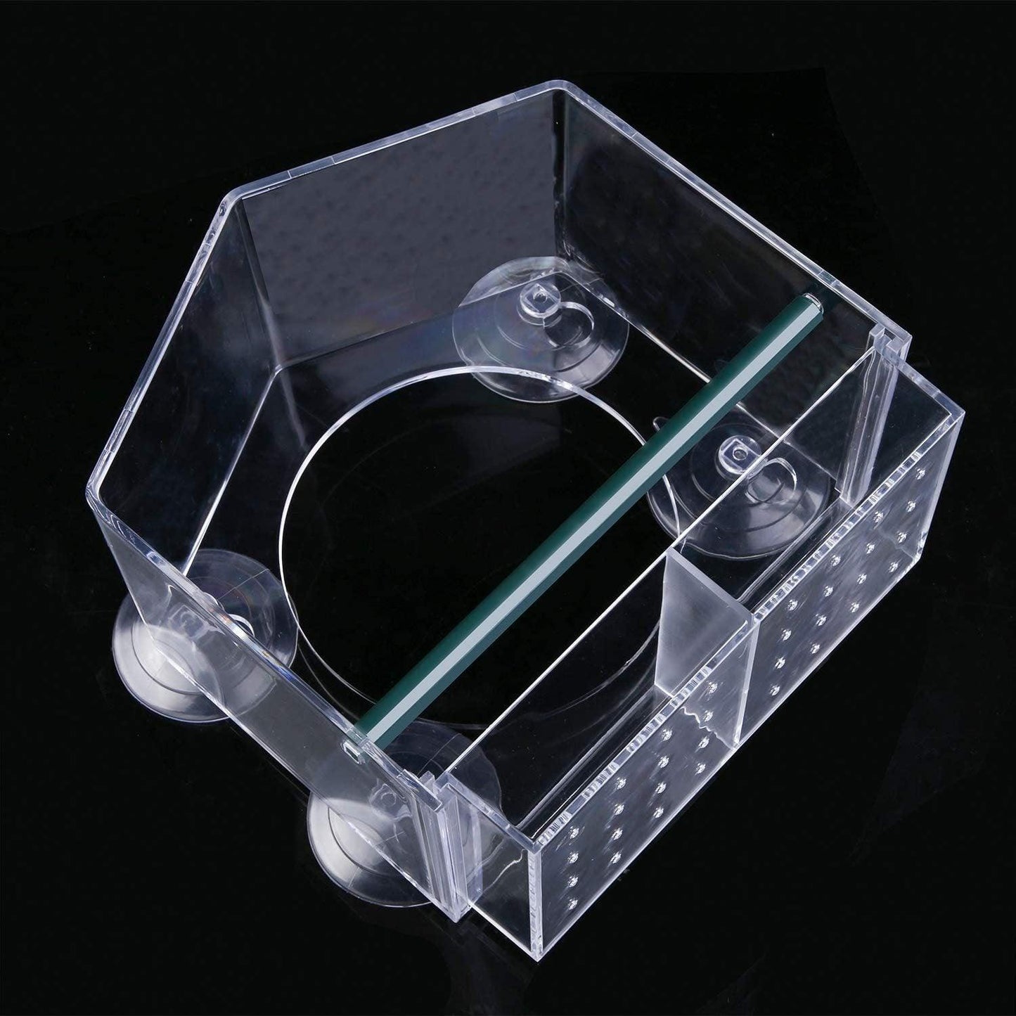 Clear Acrylic Window Bird Feeder with Strong Suction Cups and Removable Seed Tray