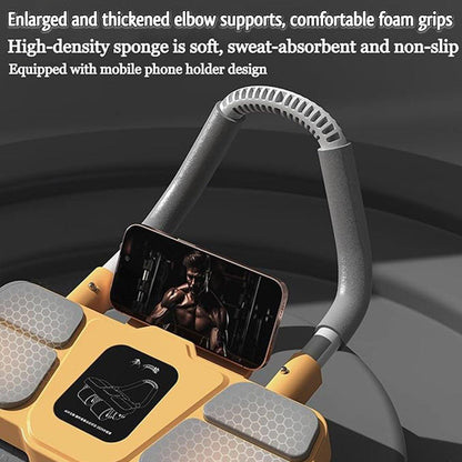 Four Wheel Abdominal Roller Automatic Rebound Ab Machine Home Fitness Equipment - Black