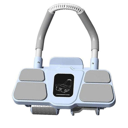 Four Wheel Abdominal Roller Automatic Rebound Ab Machine Home Fitness Equipment - Black