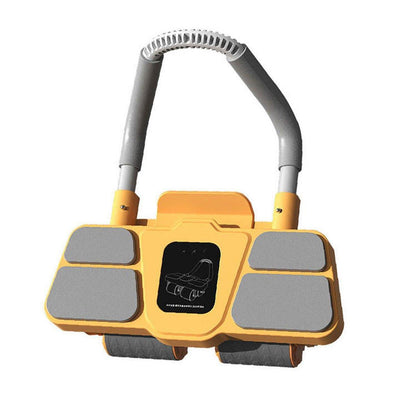 Four Wheel Abdominal Roller Automatic Rebound Ab Machine Home Fitness Equipment - Black