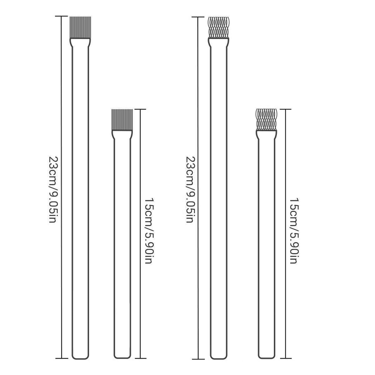 Algae Cleaning Brush for Stone Wood Aquarium Water Grass Landscaping - Stainless Steel Brush Wire-15cm