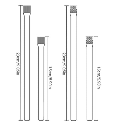 Algae Cleaning Brush for Stone Wood Aquarium Water Grass Landscaping - Stainless Steel Brush Wire-15cm