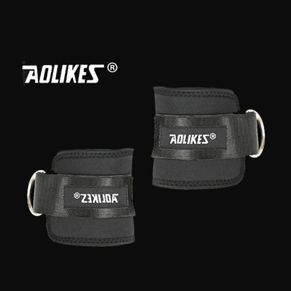 Aolikes Weight Lifting Ankle D-Ring Strap Cable Kickbacks Attachment Gym Leg - Left