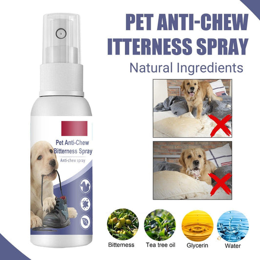 Pet Anti Chew Spray Dogs Stop Biting Furniture Sofa Legs Protection Bitter Spray