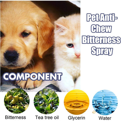 Pet Anti Chew Spray Dogs Stop Biting Furniture Sofa Legs Protection Bitter Spray