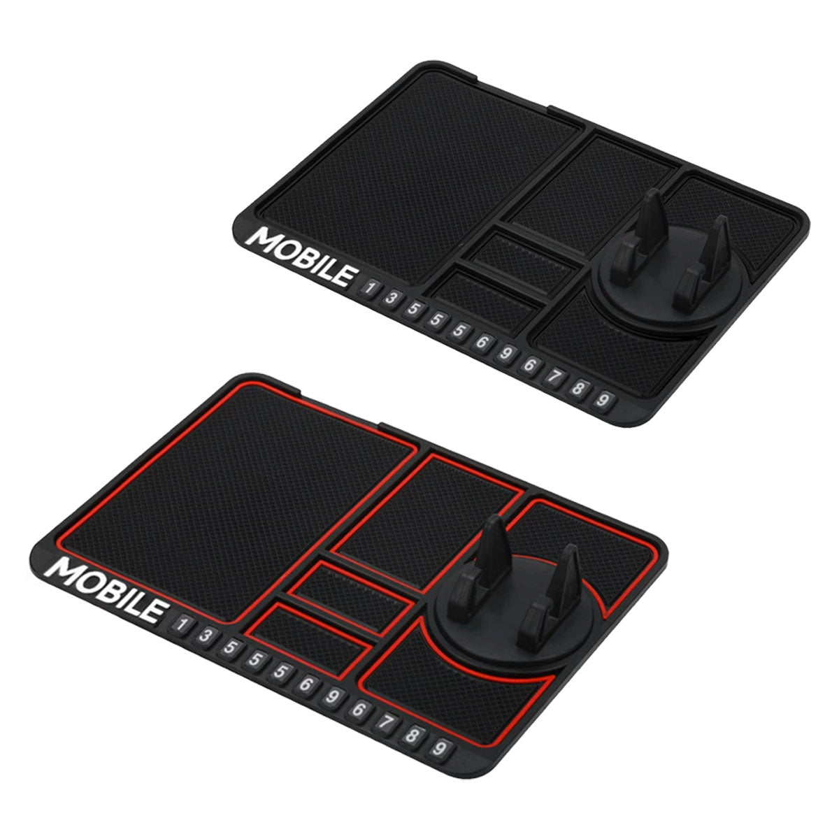 Car Mobile Phone Holder Dashboard Mount Mat Non Slip Grip Stand Anti-Slip Pad - Black