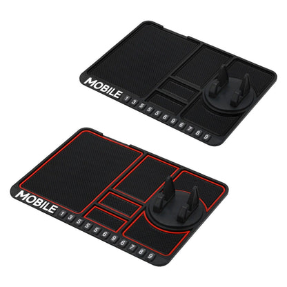 Car Mobile Phone Holder Dashboard Mount Mat Non Slip Grip Stand Anti-Slip Pad - Black