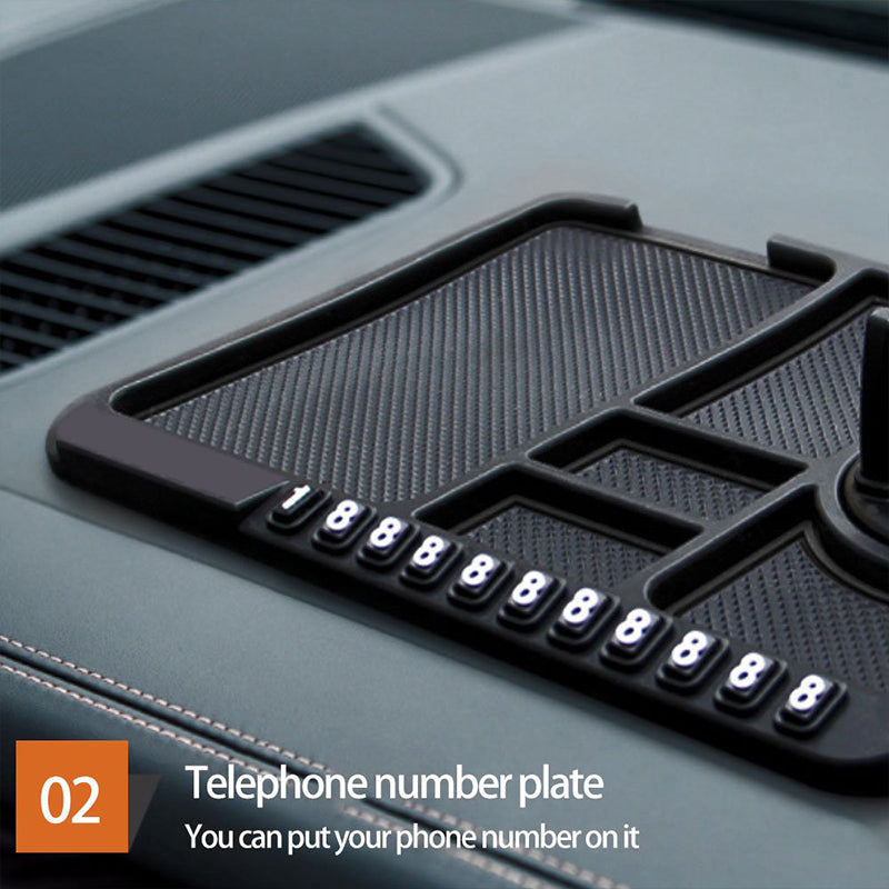 Car Mobile Phone Holder Dashboard Mount Mat Non Slip Grip Stand Anti-Slip Pad - Red