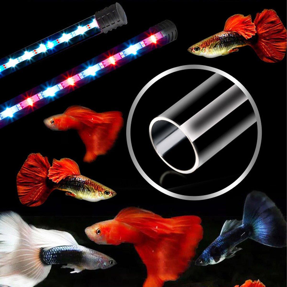 Aquarium Fish Tank Light LED Waterproof Full Spectrum Aqua Lamp RGB - 47cm 76Led