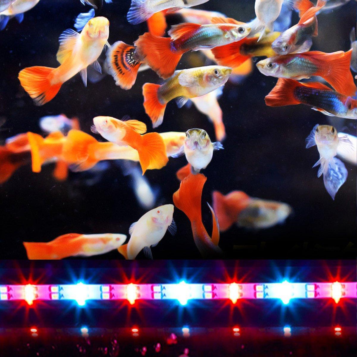 Aquarium Fish Tank Light LED Waterproof Full Spectrum Aqua Lamp RGB - 57cm 88Led