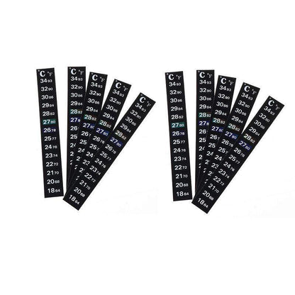 UPTO 10x Aquarium Thermometer Fish Tank Sticker Temperature Strip Dual Scale HOT - 1PC
