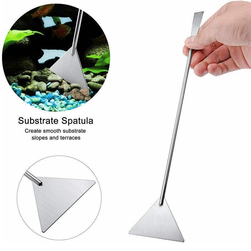 Stainless Steel Aquarium Tool Set Tweezers Scissors Spatula Kit 4 5 6PCS - 5PCS Tool + Bag