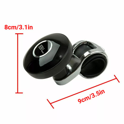 Universal Black Metal Steering Wheel Car Accessories Helper Grip Spinner Knob