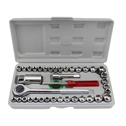 40pcs Auto Repair Tool Kit Set Car Maintenance Mechanics Garage Hand Tools