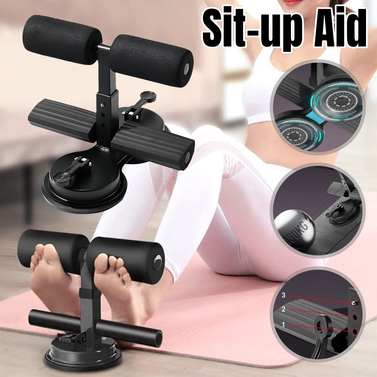 Sit Up Assistant Device Home Gym Equipment Foot Support Abdominal Exercise Tool