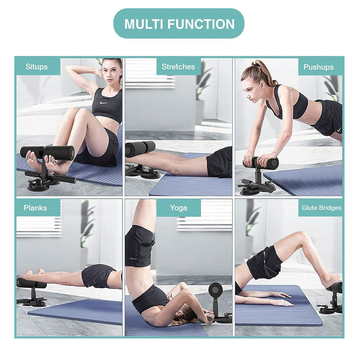 Sit Up Assistant Device Home Gym Equipment Foot Support Abdominal Exercise Tool