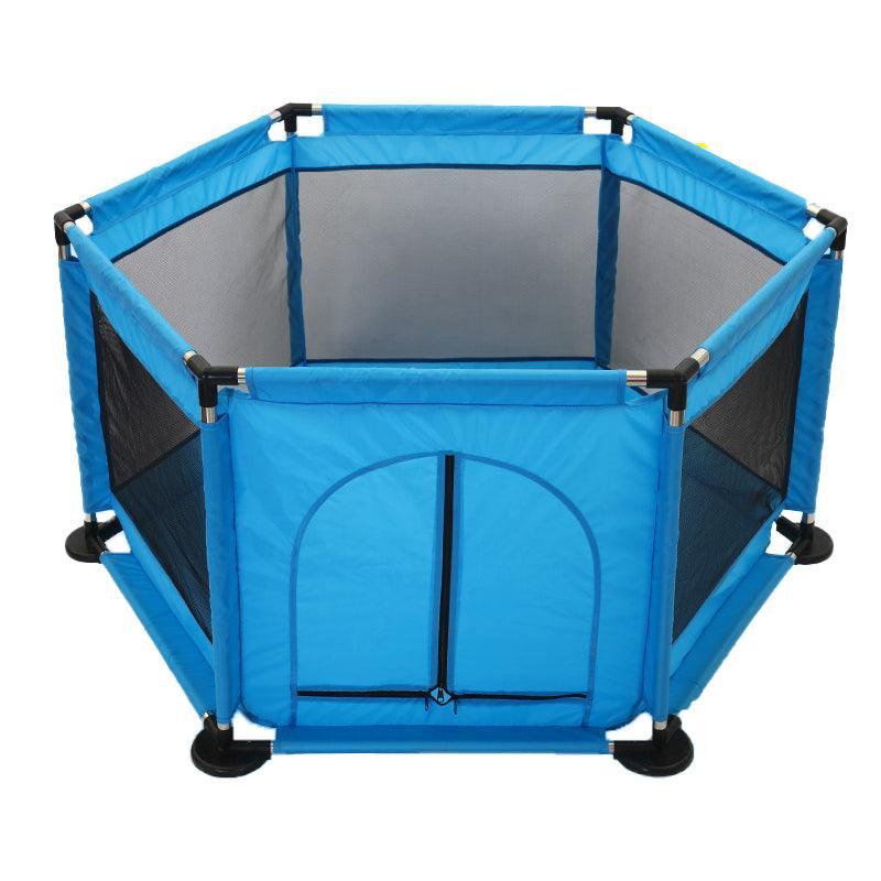 130cm Foldable Indoor Playpen Fence with Gate for Play Area or Rest Zone Setup - Green