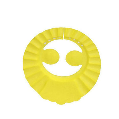 Adjustable Shampoo Shield Bath Hat with Ear Cover for Hair Washing Protection - Blue