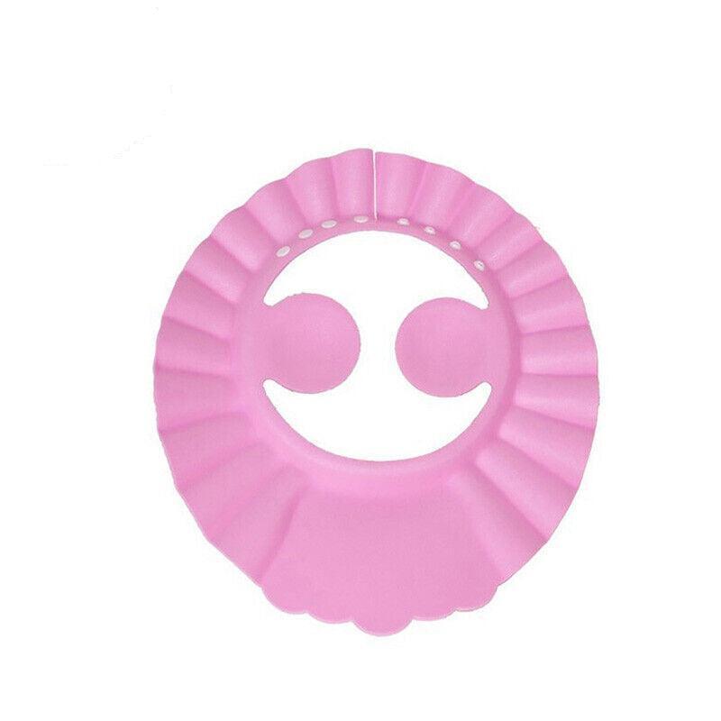 Adjustable Shampoo Shield Bath Hat with Ear Cover for Hair Washing Protection - Blue