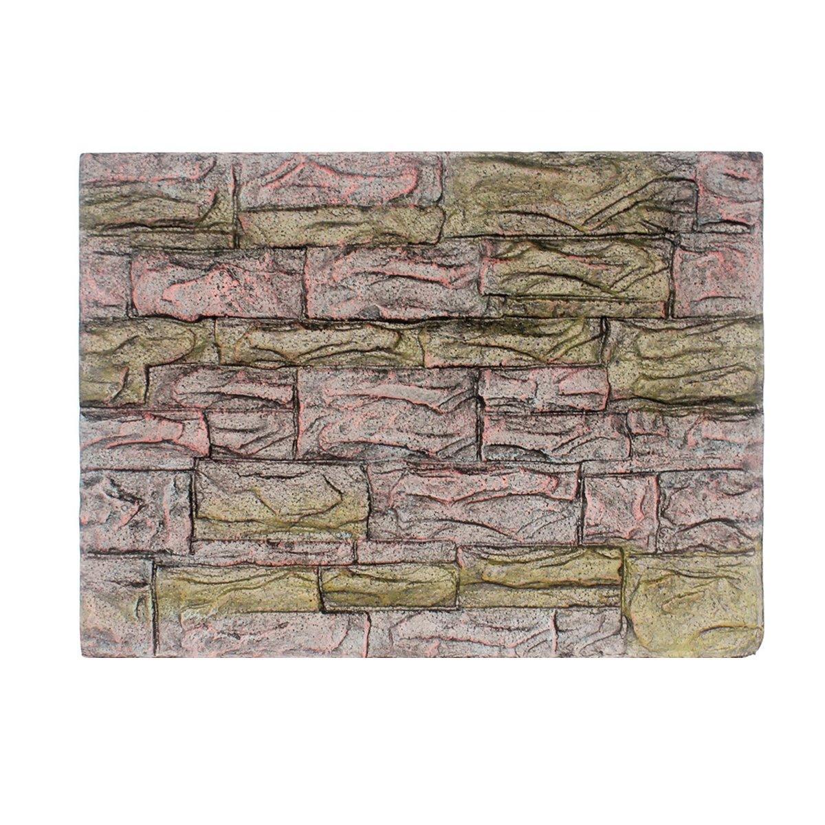 Pet Reptile Tank Board 3D Foam Backgrounds and Habitat Decoration 9 Styles - A