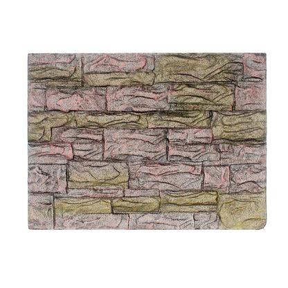 Pet Reptile Tank Board 3D Foam Backgrounds and Habitat Decoration 9 Styles - D