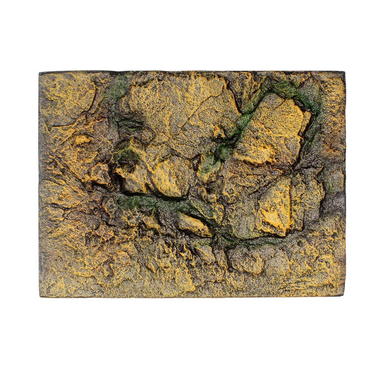 Pet Reptile Tank Board 3D Foam Backgrounds and Habitat Decoration 9 Styles - E