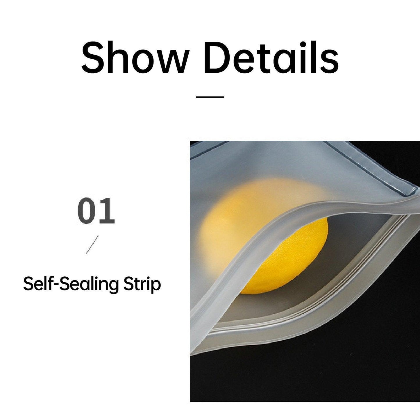 10 Pack Reusable Frosted PEVA Food Storage Bags Resealable Ziplock Freezer Safe - Grey