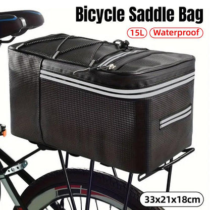 Bike Saddle Bag Waterproof Cycling Tail Bag Backseat Storage Riding Equipment