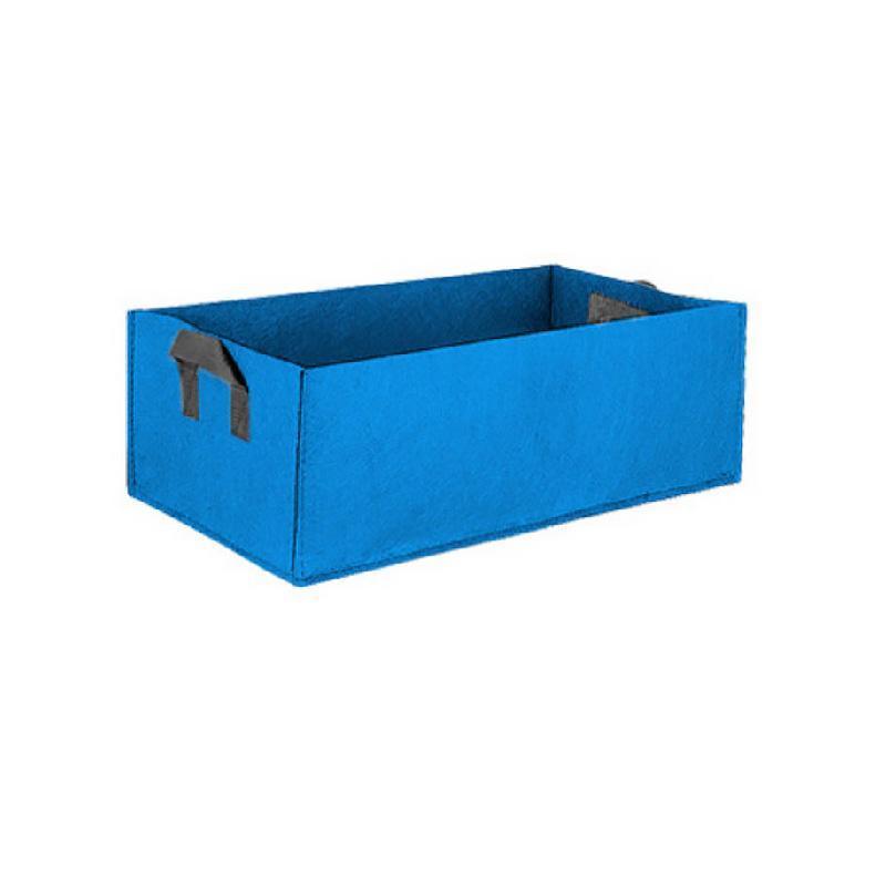 8pcs Felt Rectangular Planting Bags Vegetable Grow Bags Non-Woven Flower Pots - Blue 8pcs-60x30x20