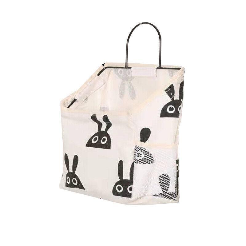 Wall Hanging Storage Bag Home Wardrobe Organiser Pouch Book Holder Phone Pocket - Cactus