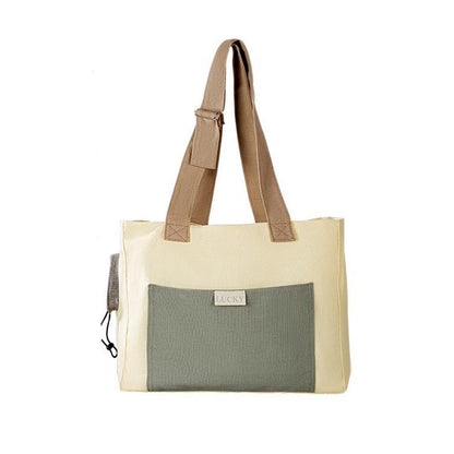 Portable Breathable Adjustable Crossbody Pet Carrier Bag Large Capacity for Pet - Blue