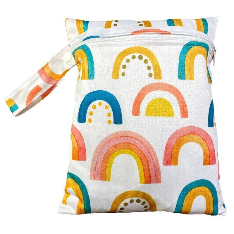 2Pcs/Set 18 X 25Cm Small Waterproof Wet Bag Stroller Hanging Organizer Bag - ES075-011