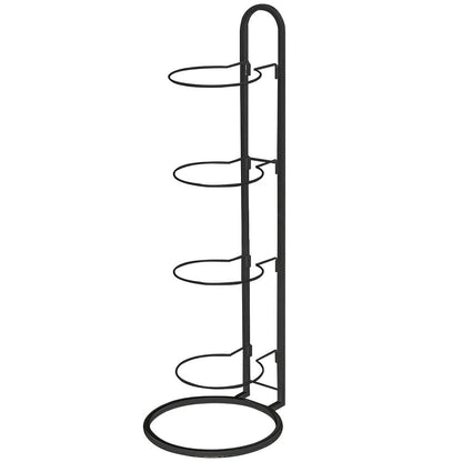 3/4Tier Basketball Stand Ball Organizer Storage Rack Basketball Equipment Holder - White-3 Layers