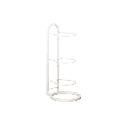 3/4Tier Basketball Stand Ball Organizer Storage Rack Basketball Equipment Holder - White-3 Layers